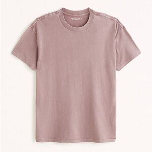 A&F Mens Basic Tee Light pink/salmon Size Small